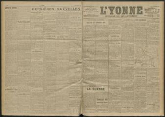 3 vues - L\'Yonne, journal du département, n° 289, lundi 13 décembre 1915 (ouvre la visionneuse)
