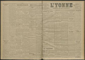 3 vues - L\'Yonne, journal du département, n° 290, mercredi 15 décembre 1915 (ouvre la visionneuse)