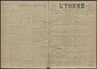 3 vues - L\'Yonne, journal du département, n° 291, jeudi 16 décembre 1915 (ouvre la visionneuse)