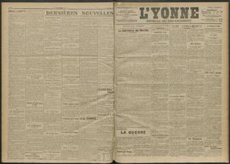 3 vues - L\'Yonne, journal du département, n° 292, vendredi 17 décembre 1915 (ouvre la visionneuse)
