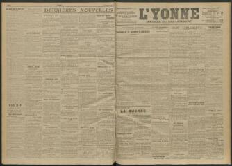 3 vues - L\'Yonne, journal du département, n° 295, mardi 21 décembre 1915 (ouvre la visionneuse)
