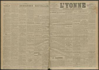 3 vues - L\'Yonne, journal du département, n° 297, jeudi 23 décembre 1915 (ouvre la visionneuse)