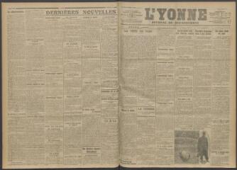 3 vues - L\'Yonne, journal du département, n° 31, lundi 7 février 1916 (ouvre la visionneuse)