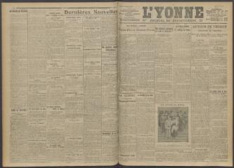 3 vues - L\'Yonne, journal du département, n° 61, mardi 14 mars 1916 (ouvre la visionneuse)