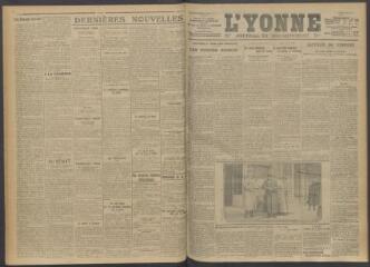 3 vues - L\'Yonne, journal du département, n° 71, samedi 25 mars 1916 (ouvre la visionneuse)