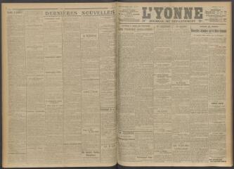 3 vues - L\'Yonne, journal du département, n° 86, mercredi 12 avril 1916 (ouvre la visionneuse)