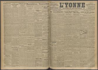 3 vues - L\'Yonne, journal du département, n° 114, mardi 16 mai 1916 (ouvre la visionneuse)