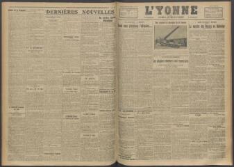 3 vues - L\'Yonne, journal du département, n° 147, jeudi 22 juin 1916 (ouvre la visionneuse)