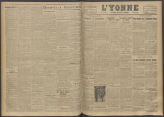 3 vues - L\'Yonne, journal du département, n° 151, mardi 27 juin 1916 (ouvre la visionneuse)