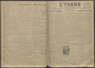 3 vues - L\'Yonne, journal du département, n° 153, jeudi 29 juin 1916 (ouvre la visionneuse)