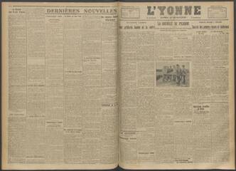 3 vues - L\'Yonne, journal du département, n° 164, mercredi 12 juillet 1916 (ouvre la visionneuse)