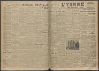 3 vues - L\'Yonne, journal du département, n° 168, mardi 18 juillet 1916 (ouvre la visionneuse)
