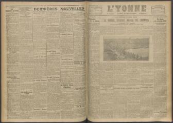 3 vues - L\'Yonne, journal du département, n° 170, jeudi 20 juillet 1916 (ouvre la visionneuse)