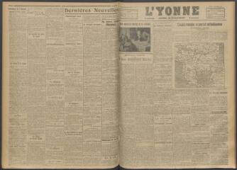 3 vues - L\'Yonne, journal du département, n° 207, samedi 2 septembre 1916 (ouvre la visionneuse)