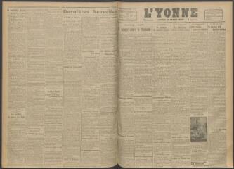 3 vues - L\'Yonne, journal du département, n° 223, jeudi 21 septembre 1916 (ouvre la visionneuse)