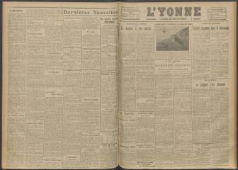 3 vues - L\'Yonne, journal du département, n° 224, vendredi 22 septembre 1916 (ouvre la visionneuse)