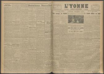 3 vues - L\'Yonne, journal du département, n° 227, lundi 25 septembre 1916 (ouvre la visionneuse)