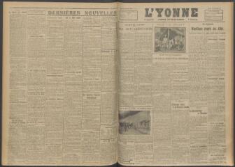 3 vues - L\'Yonne, journal du département, n° 228, mardi 26 septembre 1916 (ouvre la visionneuse)