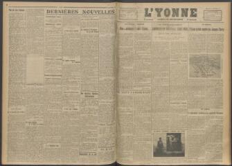 3 vues - L\'Yonne, journal du département, n° 229, mercredi 27 septembre 1916 (ouvre la visionneuse)