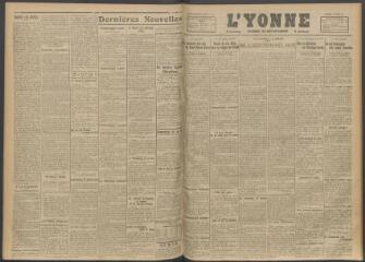 3 vues - L\'Yonne, journal du département, n° 237, vendredi 6 octobre 1916 (ouvre la visionneuse)