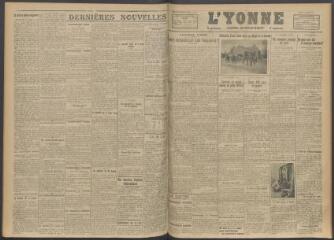 3 vues - L\'Yonne, journal du département, n° 240, mardi 10 octobre 1916 (ouvre la visionneuse)