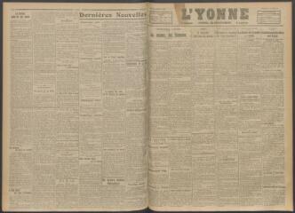 3 vues - L\'Yonne, journal du département, n° 247, mercredi 18 octobre 1916 (ouvre la visionneuse)
