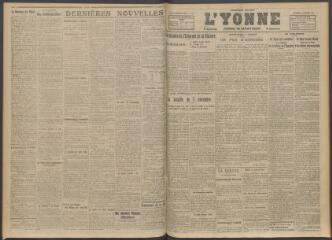 3 vues - L\'Yonne, journal du département, n° 266, vendredi 10 novembre 1916 (ouvre la visionneuse)