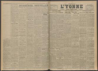 3 vues - L\'Yonne, journal du département, n° 268, lundi 13 novembre 1916 (ouvre la visionneuse)