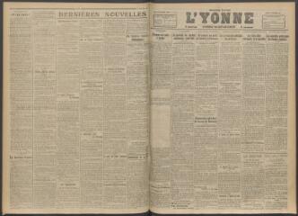 3 vues - L\'Yonne, journal du département, n° 271, jeudi 16 novembre 1916 (ouvre la visionneuse)
