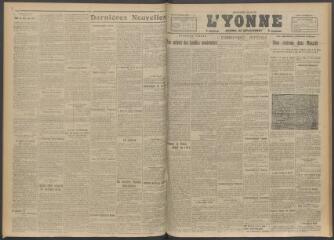 3 vues - L\'Yonne, journal du département, n° 274, lundi 20 novembre 1916 (ouvre la visionneuse)