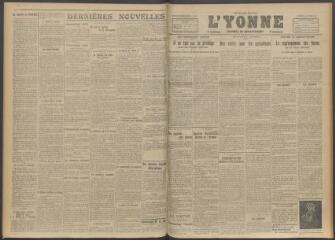 3 vues - L\'Yonne, journal du département, n° 282, mercredi 29 novembre 1916 (ouvre la visionneuse)