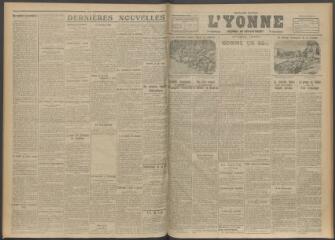 3 vues - L\'Yonne, journal du département, n° 283, jeudi 30 novembre 1916 (ouvre la visionneuse)