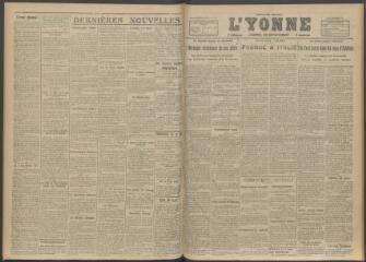 3 vues - L\'Yonne, journal du département, n° 286, lundi 4 décembre 1916 (ouvre la visionneuse)