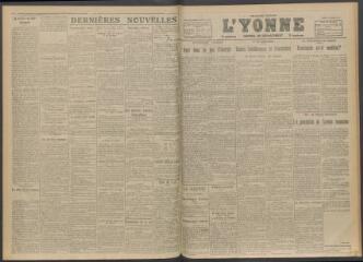 3 vues - L\'Yonne, journal du département, n° 293, mardi 12 décembre 1916 (ouvre la visionneuse)