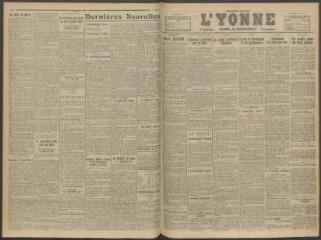 2 vues - L\'Yonne, journal du département, n° 64, vendredi 16 mars 1917 (ouvre la visionneuse)