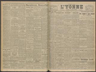 2 vues - L\'Yonne, journal du département, n° 91, mardi 17 avril 1917 (ouvre la visionneuse)