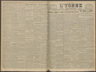 3 vues - L\'Yonne, journal du département, n° 93, jeudi 19 avril 1917 (ouvre la visionneuse)