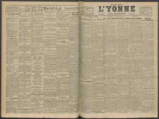 3 vues - L\'Yonne, journal du département, n° 107, samedi 5 mai 1917 (ouvre la visionneuse)