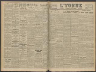 3 vues - L\'Yonne, journal du département, n° 110, mercredi 9 mai 1917 (ouvre la visionneuse)