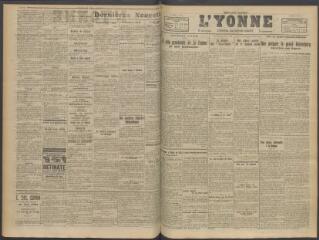 3 vues - L\'Yonne, journal du département, n° 113, samedi 12 mai 1917 (ouvre la visionneuse)