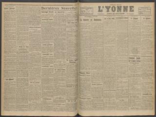 2 vues - L\'Yonne, journal du département, n° 117, jeudi 17 mai 1917 (ouvre la visionneuse)