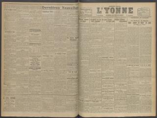 3 vues - L\'Yonne, journal du département, n° 119, samedi 19 mai 1917 (ouvre la visionneuse)