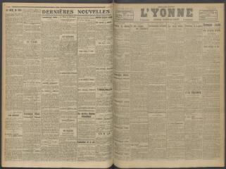 2 vues - L\'Yonne, journal du département, n° 126, lundi 28 mai 1917 (ouvre la visionneuse)