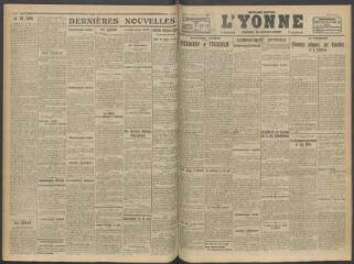 3 vues - L\'Yonne, journal du département, n° 132, lundi 4 juin 1917 (ouvre la visionneuse)