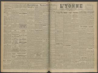 2 vues - L\'Yonne, journal du département, n° 168, mardi 17 juillet 1917 (ouvre la visionneuse)