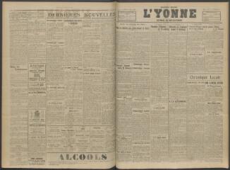 2 vues - L\'Yonne, journal du département, n° 229, mardi 25 septembre 1917 (ouvre la visionneuse)