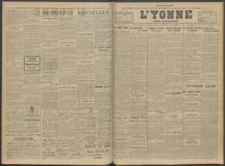2 vues - L\'Yonne, journal du département, n° 231, jeudi 27 septembre 1917 (ouvre la visionneuse)
