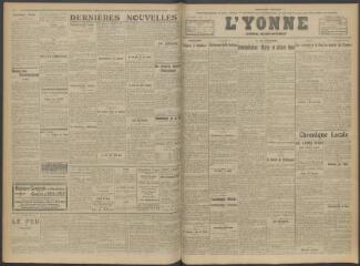 2 vues - L\'Yonne, journal du département, n° 238, vendredi 5 octobre 1917 (ouvre la visionneuse)