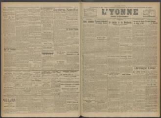2 vues - L\'Yonne, journal du département, n° 66, mardi 19 mars 1918 (ouvre la visionneuse)