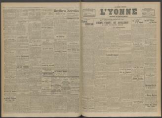 2 vues - L\'Yonne, journal du département, n° 137, mardi 11 juin 1918 (ouvre la visionneuse)